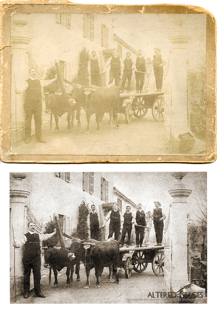 Photo Restoration by Altered Images